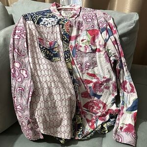 Desigual Multicolor Patchwork Men's Shirt